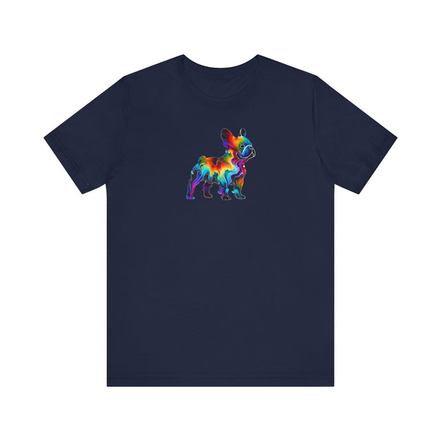 Rainbow French Bulldog T-shirt,Pride Shirt,Dog Lover Top,Rainbow Animals,LGBTQ+ Tee,Frenchie Owner