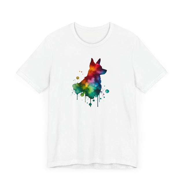 Rainbow Australian Cattle Dog Head T-shirt,Pride Shirt,Dog Lover Top,Rainbow Animals,LGBTQ+ Tee, ACD Owner,Blue Heeler, Red Heeler