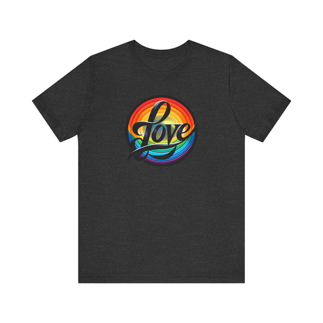 Pride Love Circle Shirt, Rainbow Love T-shirt, LGBT Love, LGBTQ+ Tee, Pride LGBT Ally, Nonbinary, Gay, Lesbian, Bisexual, Trans, Queer Gift