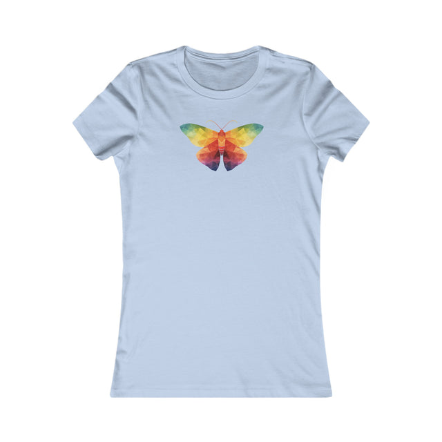 Rainbow Moth T-shirt,Pride Shirt,Pride Parade Top,LGBTQ+ Tee,Nonbinary,Gay,Lesbian,Bisexual,Trans,BGLT,Enby,Pansexual,Women's Favorite Tee