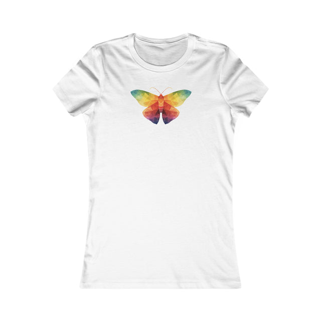 Rainbow Moth T-shirt,Pride Shirt,Pride Parade Top,LGBTQ+ Tee,Nonbinary,Gay,Lesbian,Bisexual,Trans,BGLT,Enby,Pansexual,Women's Favorite Tee
