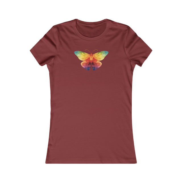 Rainbow Moth T-shirt,Pride Shirt,Pride Parade Top,LGBTQ+ Tee,Nonbinary,Gay,Lesbian,Bisexual,Trans,BGLT,Enby,Pansexual,Women's Favorite Tee