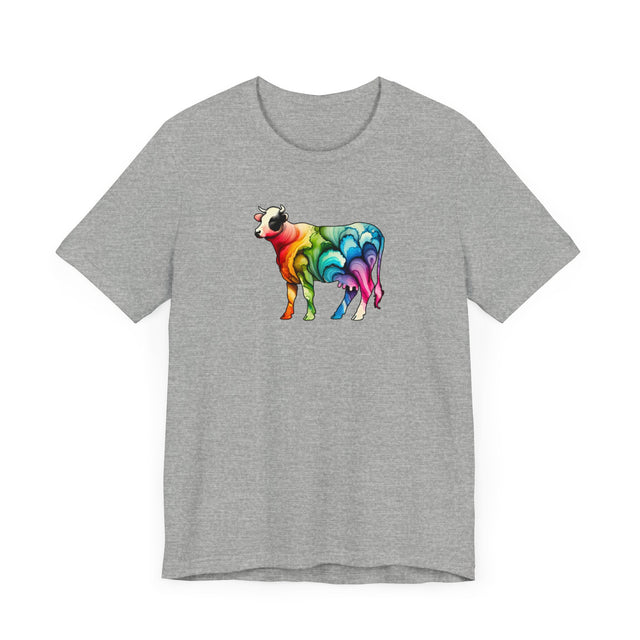 Rainbow Holstein Cow,Cow lover,Cattle tee,Bovine shirt,Pride Shirt,Rainbow,Pride Parade T shirt,LGBTQ+ Ally Tee