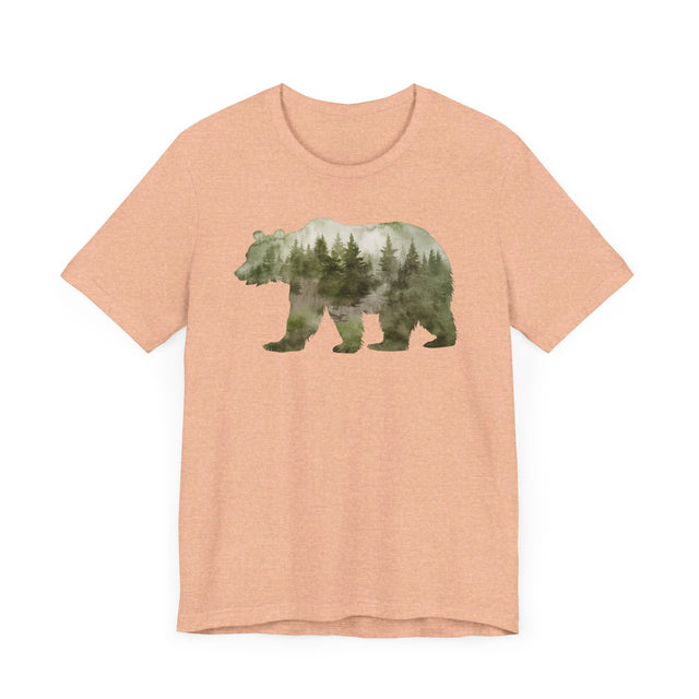 Bear Forest Silhouette T-shirt, Animal Lover T shirt, LGBTQ+, Big Bear