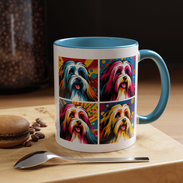Havanese Coffee Cup,4-Panel Pop Art Mug,Havanese Lover,Hav Mom,Hav Dad,Dog Lover Gift,Havanese Gift