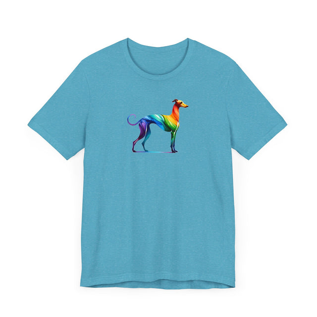 Rainbow Italian Greyhound T-shirt,Pride Shirt,Dog Lover Top,Rainbow Animals,LGBTQ+ Tee, IG gift, Iggy Owner