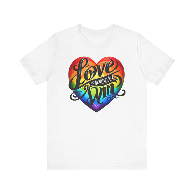Love Wins,Pride Heart Shirt,Rainbow Heart T-shirt,LGBT Heart,LGBTQ+ Tee,Nonbinary,Gay, Lesbian, Bisexual, Trans, Queer, LGBTQ Ally