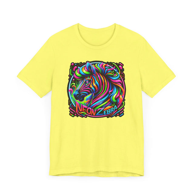 Neon Zebra T-shirt, Zebra Tee