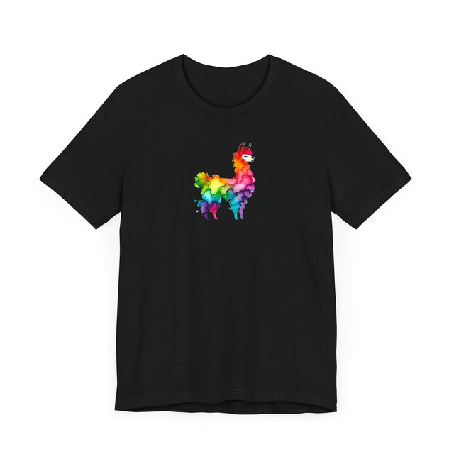Rainbow Llama Alcohol Ink T-shirt, Pride Shirt,Animal Lover T shirt, LGBTQ+, BGLT