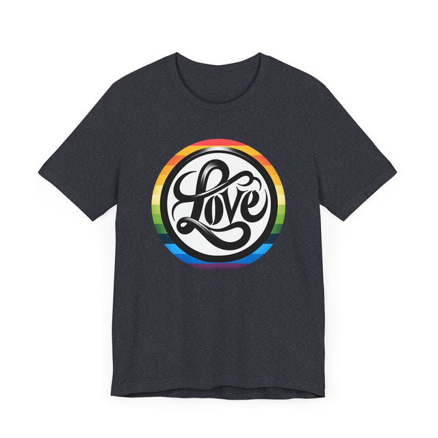 Pride Love Circle Shirt, Rainbow Love T-shirt, LGBT Love, Pride T shirt, LGBTQ+ Tee, Queer Love