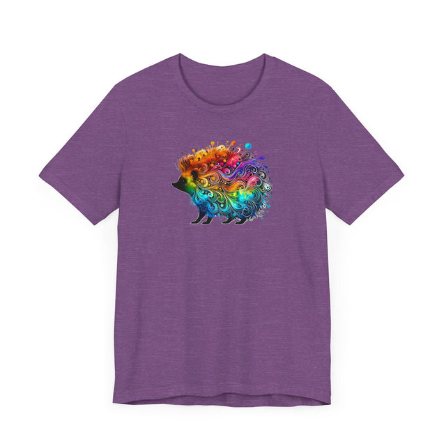 Rainbow Hedgehog Alcohol Ink T-shirt, Hedgie Lover,Pride Shirt,Animal Lover T shirt, LGBTQ+, BGLT