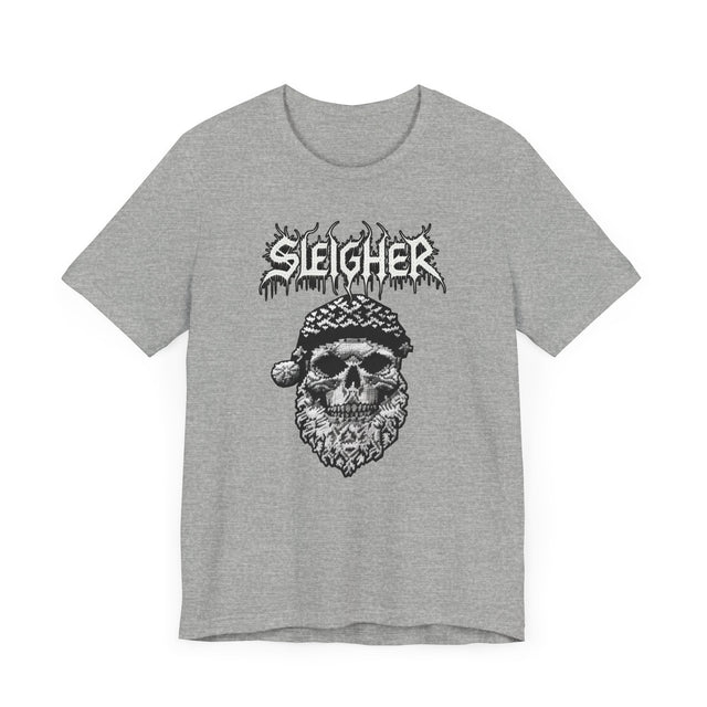 Sleigher Santa Skull T-shirt, Christmas Shirt