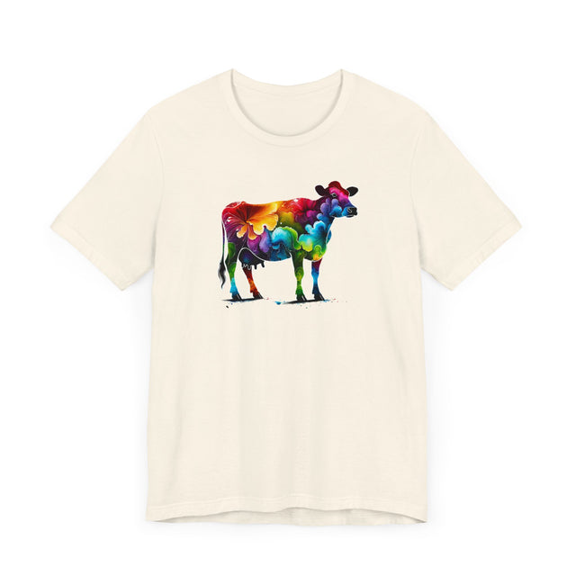 Rainbow Holstein Cow,Cow lover,Cattle tee,Bovine shirt,Pride Shirt,Rainbow,Pride Parade T shirt,LGBTQ+ Ally Tee