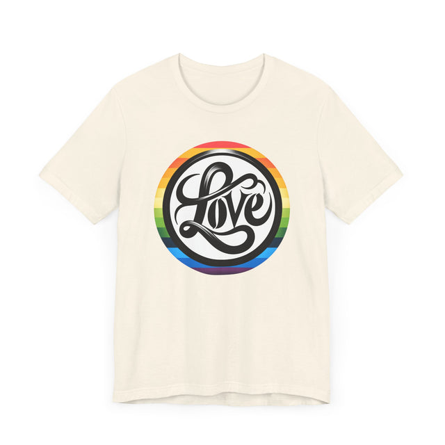 Pride Love Circle Shirt, Rainbow Love T-shirt, LGBT Love, Pride T shirt, LGBTQ+ Tee, Queer Love