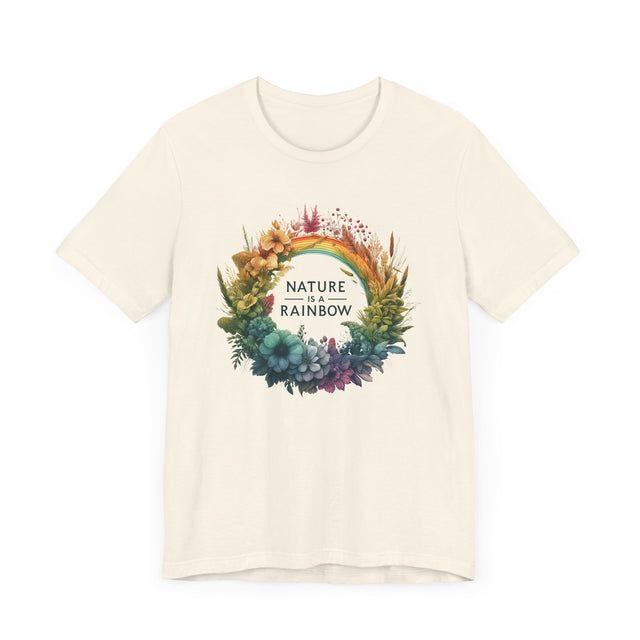 Nature Is A Rainbow Wreath T-shirt, Nature Lover Shirt
