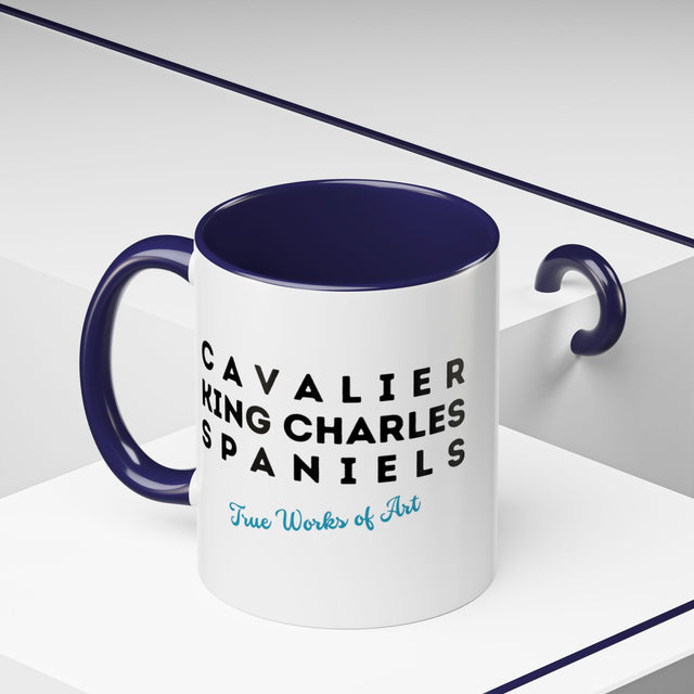 Cavalier King Charles Spaniel Coffee Cup,4-Panel Pop Art Mug,Cav Lover,Cav Spaniel Mom,Cav Dad,Dog Lover Gift,Cavalier King Charles Spaniel Gift