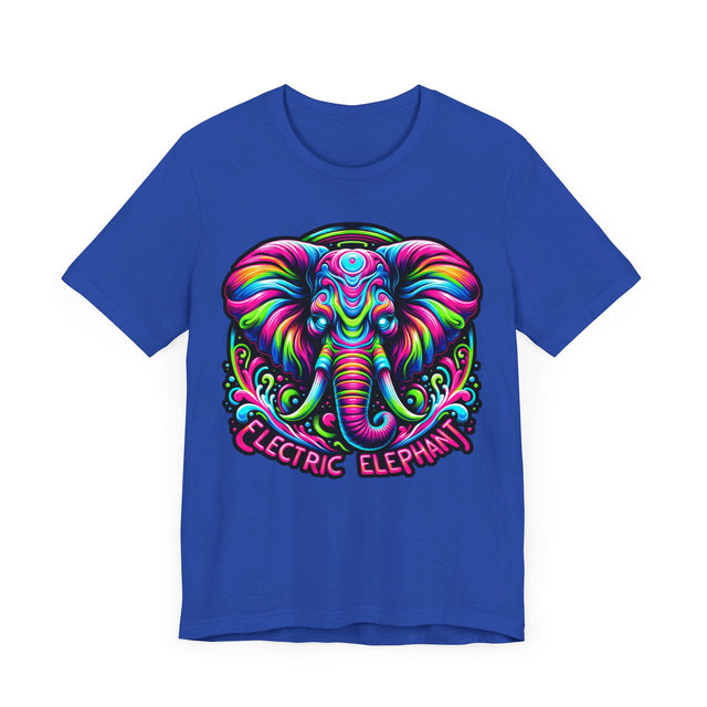 Electric Elephant T-shirt, Pachyderm Lover Top