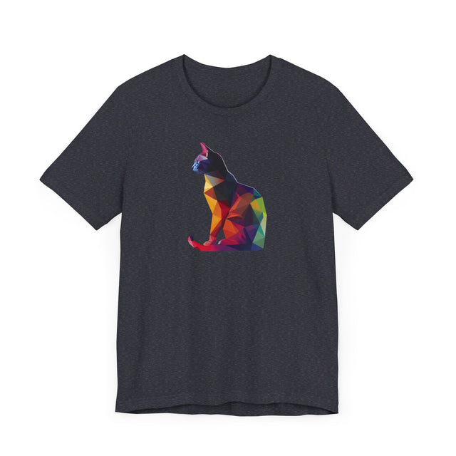 Geometric Rainbow Cat T-shirt, Pride Shirt, Cat Lover Top