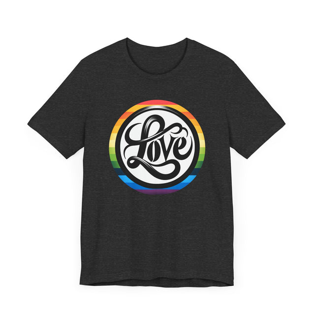 Pride Love Circle Shirt, Rainbow Love T-shirt, LGBT Love, Pride T shirt, LGBTQ+ Tee, Queer Love