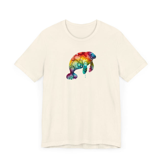 Rainbow Manatee Alcohol Ink,Sea life lover,Ocean Life,Nautical,Pride Shirt,LGBTQ+ Tee