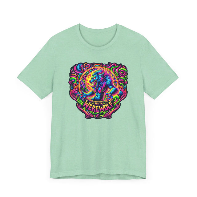 Neon Werewolf T-shirt, Halloween Tee, Neon Goth