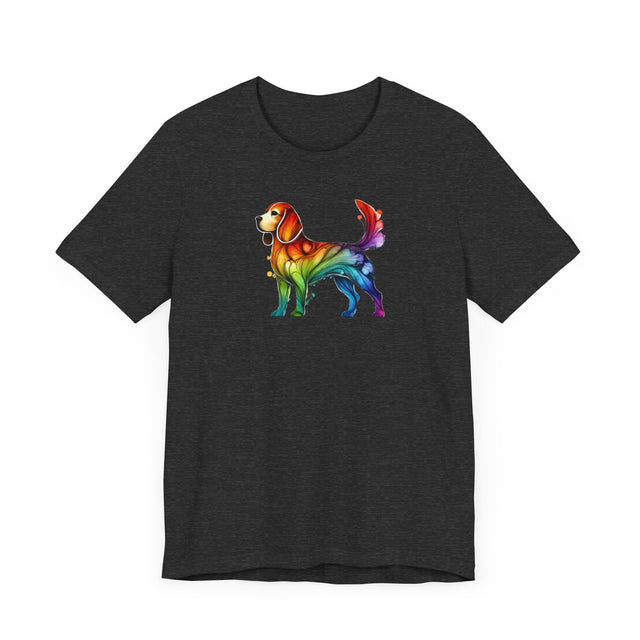 Rainbow Beagle T-shirt,Pride Shirt,Dog Lover Top,Rainbow Animals,LGBTQ+ Tee, Beagle Owner gift