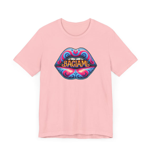Baciami "Kiss Me" psychedelic T-shirt, Italian Lover Shirt