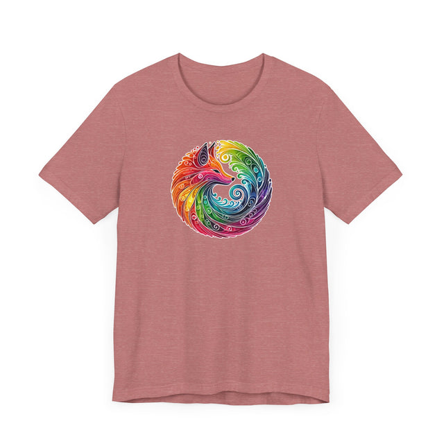 Rainbow Fox Spiral,Vixen lover,Foxy tee,Pride Shirt,Rainbow,Pride Parade T shirt,LGBTQ+ Ally Tee