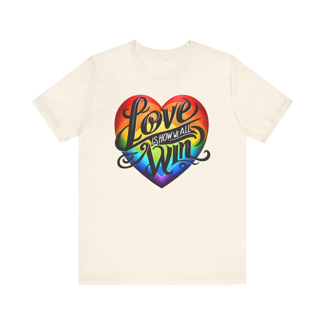 Love Wins,Pride Heart Shirt,Rainbow Heart T-shirt,LGBT Heart,LGBTQ+ Tee,Nonbinary,Gay, Lesbian, Bisexual, Trans, Queer, LGBTQ Ally