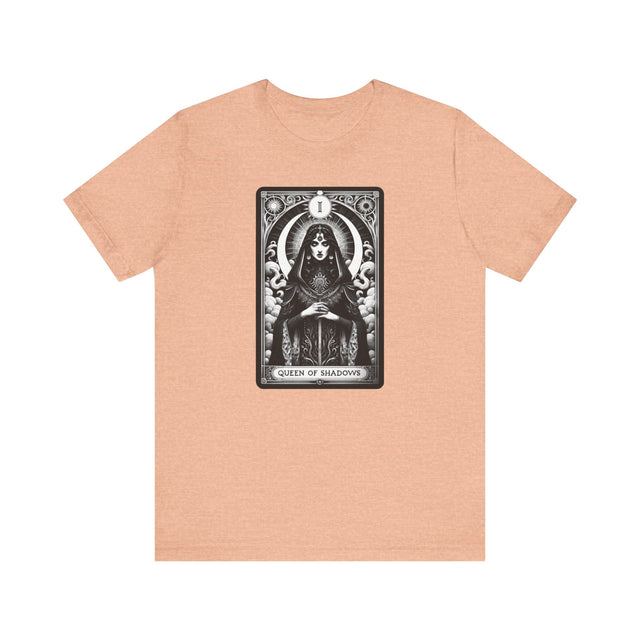 Queen of Shadows,Tarot card shirt,Mothers Day Gift,Witchy Shirt,Mystical Cards Tee,Celestial Astrology,Goth Shirt,Gift for her,Gothic