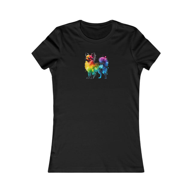 Rainbow Chihuahua T-shirt,Pride Shirt,Dog Lover Top,Rainbow Animals,LGBTQ+ Tee, Chihuahua Owner,Women's Favorite Tee