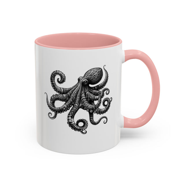 Octopus Mug, Ocean Lover Gift, Boating Gift, Coastal Living, Ocean Gift, Coastal gift,Coastal Decor, Nautical Mug, Nautical Gift, Captain