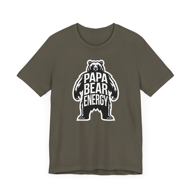 Papa Bear Energy T-shirt, Animal Lover T shirt, Big Bear