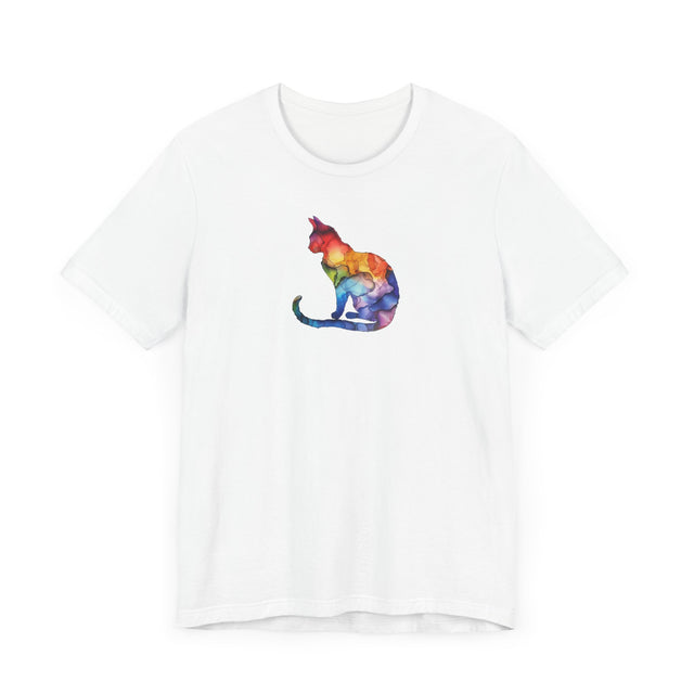 Rainbow Cat T-shirt,Pride Shirt,Pride Parade Top,Rainbow Animals,LGBTQ+ Tee,Nonbinary,Gay,Lesbian,Bisexual,Trans,BGLT,LBGT,Feline,Kitten,Kitty