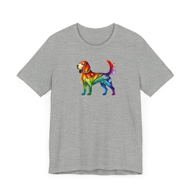 Rainbow Beagle T-shirt,Pride Shirt,Dog Lover Top,Rainbow Animals,LGBTQ+ Tee, Beagle Owner gift