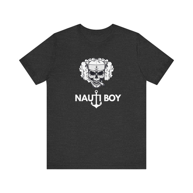 Nauti Boy Tshirt, Nautical Tshirt, Boating Tshirt-Captain Tshirt, Pirate Tshirt, Rebel Tshirt, Father's Day gift, Cigar Tshirt, Skull Tshirt