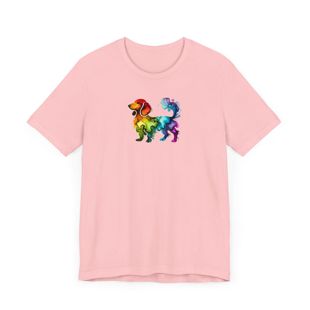 Rainbow Dachshund T-shirt,Pride Shirt,Dog Lover Top,Rainbow Animals,LGBTQ+ Tee, Weiner Dog gift, Doxie Owner