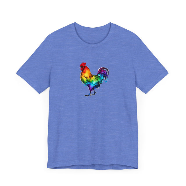Rainbow Chicken Alcohol Ink T-shirt, Bird Lover T shirt, LGBTQ+, BGLT,Pride Shirt,Chicken Lover
