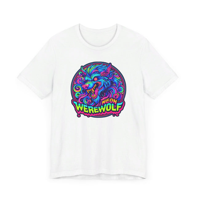 Neon Werewolf T-shirt, Halloween Tee, Neon Goth