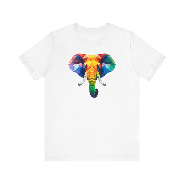 Geometric Rainbow Elephant T-shirt,Pride Shirt,Elephant Lover Top,Rainbow Animals,LGBTQ+ Tee,Queer,Gay,Lesbian,Bisexual,Trans,BGLT,LBGT