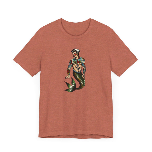 Merman Sailor T-shirt, Sailor shirt, Flash Tattoo Style