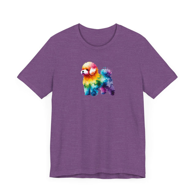 Rainbow Bichon Frise T-shirt,Pride Shirt,Dog Lover Top,Rainbow Animals,LGBTQ+ Tee, Bichon Owner gift