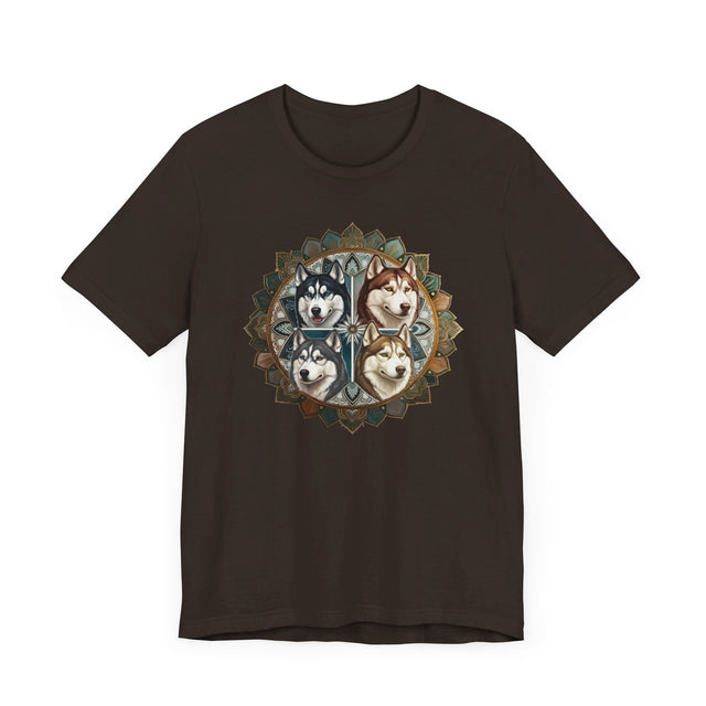 Siberian Husky Head Mandala T-shirt, Dog Lover Top, Husky owner, Sibe gift