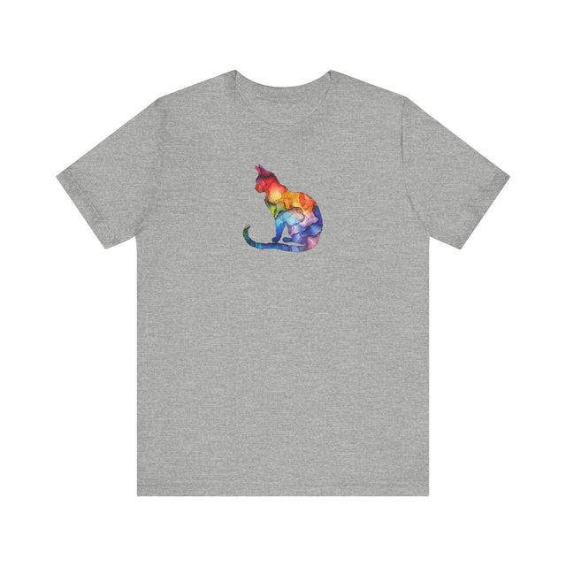 Rainbow Cat T-shirt,Pride Shirt,Pride Parade Top,Rainbow Animals,LGBTQ+ Tee,Nonbinary,Gay,Lesbian,Bisexual,Trans,BGLT,LBGT,Feline,Kitten,Kitty