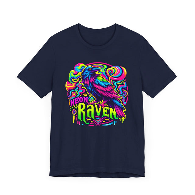 Neon Raven T-shirt, Raven Tee, Bird Lover