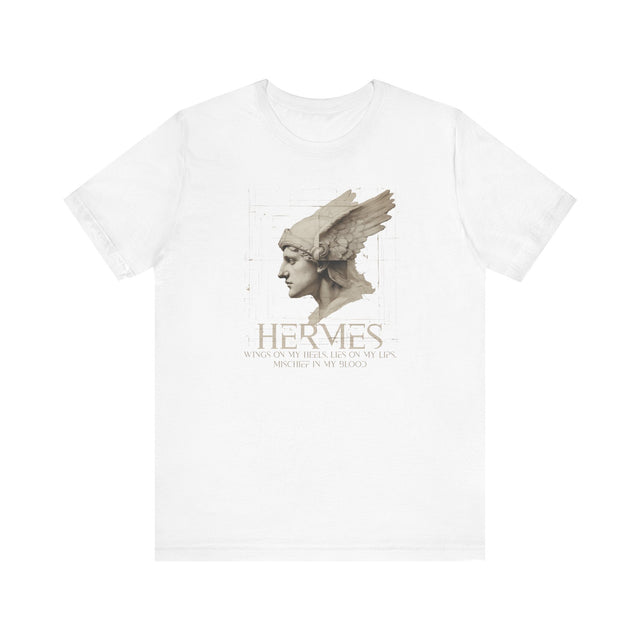Hermes Mischief tshirt, Clever Hermes Tshirt, Wings on my heels, lies on my lips, mischief in my blood