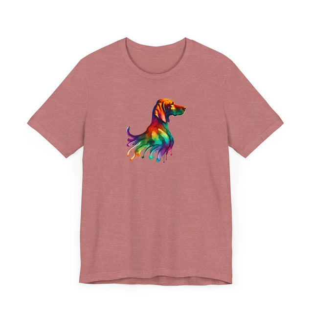 Rainbow Vizsla Head T-shirt,Pride Shirt,Dog Lover Top,Rainbow Animals,LGBTQ+ Tee, Vizsla owner, Vizsla gift