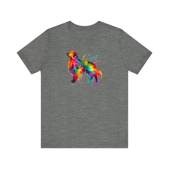 Rainbow Golden Retriever T-shirt,Pride Shirt,Dog Lover Top,Rainbow Animals,LGBTQ+ Tee, Golden Retriever Owner