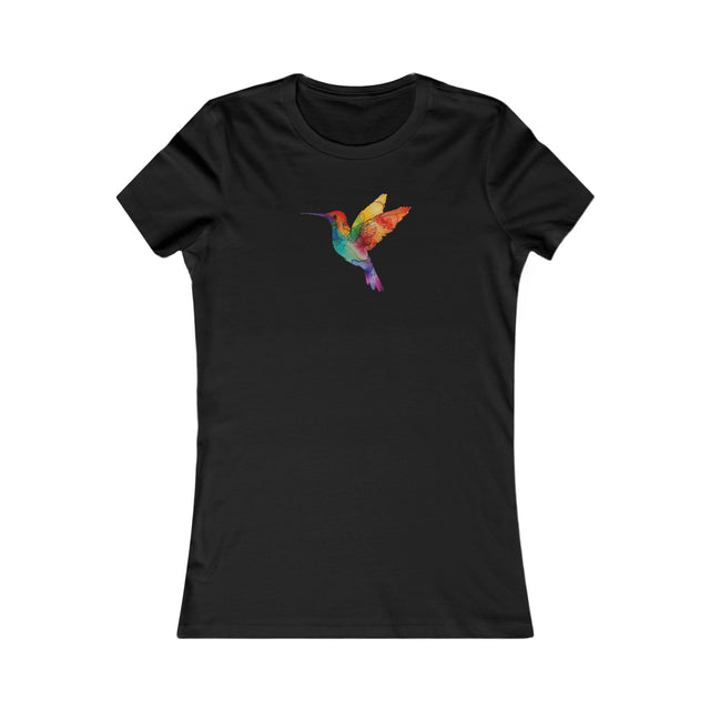 Rainbow Hummingbird T-shirt,Pride Shirt,Queer Top,Rainbow birds,LGBTQ+ Tee,Gay,Lesbian,Bisexual,Trans,Women's Favorite Tee