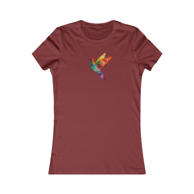 Rainbow Hummingbird T-shirt,Pride Shirt,Queer Top,Rainbow birds,LGBTQ+ Tee,Gay,Lesbian,Bisexual,Trans,Women's Favorite Tee